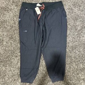 FIGS Zamora Jogger Scrub‎ Pants Women's Heather Denim NWT 3XL